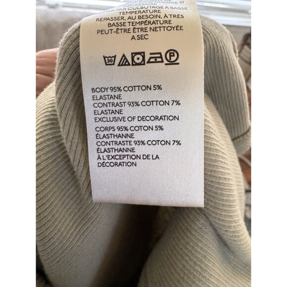 We The Free People Top Women XS Beige Knit Tunic Cotton Blend‎ Stretch - Picture 9 of 9